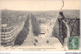 AJSP2-75-0137 - PARIS - Panorama Sur Les Boulevards Beaumarchais Et Richard-lenoir Pris De La Colonne De Juillet - Panorama's