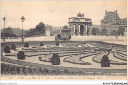 AJSP2-75-0135 - PARIS - La Place Du Carrousel - Le Nouveau Jardin Et L'arc De Triomphe - Plätze