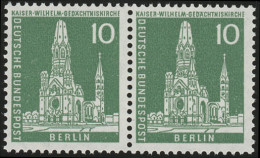 144w Stadtbilder 10 Pf Waag. Paar ** Postfrisch - Unused Stamps