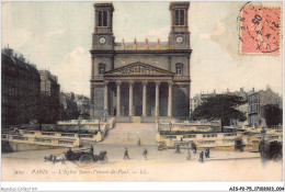 AJSP2-75-0104 - PARIS - L'église Saint-vincent-de-paul - Churches