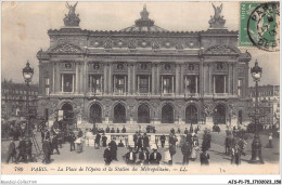 AJSP1-75-0080 - PARIS - La Place De L'opéra Et La Station Du Métropolitain - Plätze