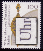 1628 Uhrenindustrie Mit PLF Fleck Zwischen Uh In Uhrenindustrie, Feld 10, ** - Abarten Und Kuriositäten