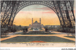 AJSP1-75-0071 - PARIS - Le Trocadéro - Sous La Tour Eiffel - Eiffeltoren