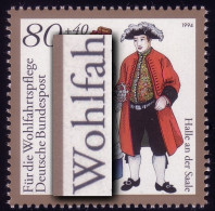 1758 Halle/Saale Mit PLF Kerbe Im L Von Wohlfahrt-, Feld 8 ** - Variétés Et Curiosités