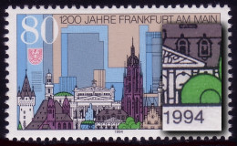 1721 Frankfurt Mit PLF: Fehlende Obere Hälfte Beim Rechten Fenster, ** - Variedades Y Curiosidades