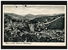 AK Kirn An Der Nahe, Panorama Blick Vom Habichtskopf, Feldpost, Kirn 1.5.1943 - Andere & Zonder Classificatie