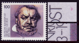 1689V George: Roter Strich Unter T Und Gebrochener Bindestrich, Feld 10 ** - Abarten Und Kuriositäten