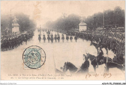 AJSP1-75-0010 - Le Roi Et La Reine D'italie à - PARIS - Le Cortège Arrive Place De La Concorde - Piazze