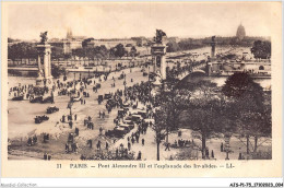 AJSP1-75-0003 - PARIS - Le Pont Alexandre III Et L'esplanade Des Invalides - Bridges