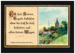 Konfirmation Segenswunsch Er Hat Seinen Engeln Befohlen, Nordhausen 29.3.1919 - Altri & Non Classificati