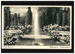 AK Bad Pyrmont Palmengarten Verlobungslaube, Feldpost, Bad Pyrmont 17.5.1941 - Sonstige & Ohne Zuordnung