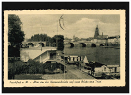 AK Frankfurt Am Main Obermainbrücke Insel, Feldpost, Siegen 17,11.1942 - Autres & Non Classés