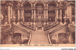 AJSP9-75-0902 - PARIS - Opéra - Escalier D'honneur - Formación, Escuelas Y Universidades