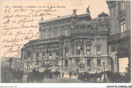 AJSP9-75-0885 - PARIS - L'opéra Vu De La Rue Scribe - Places, Squares