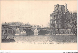 AJSP9-75-0861 - LA SEINE A TRAVERS PARIS - Le Pont-royal Et Le Ministère Des Colonies - El Sena Y Sus Bordes