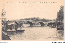 AJSP9-75-0860 - PARIS HISTORIQUE - Pont-royal - Construit En 1685 Sur Les Dessins Du Père Romain Et De Mansart - Ponts