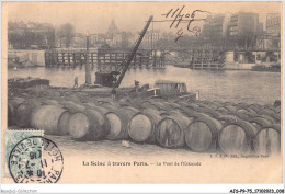 AJSP9-75-0830 - LA SEINE A TRAVERS PARIS - Le Pont De L'estacade - De Seine En Haar Oevers