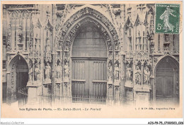 AJSP9-75-0824 - LES EGLISES DE PARIS - Saint-merri - Le Portail - Kirchen