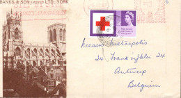 GB LETTRE DE YORK POUR LA BELGIQUE 1963 - Cartas & Documentos