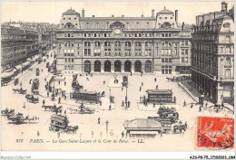 AJSP8-75-0752 - PARIS - La Gare Saint-lazare Et La Cour De Rome - Stations, Underground