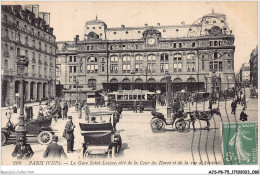 AJSP8-75-0750 - PARIS - La Gare Saint-lazare - Côté De La Cour Du Havre Et De La Rue D'amsterdam - Metropolitana, Stazioni