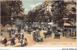 AJSP7-75-0680 - PARIS - Le Boulevard De La Madeleine - Squares