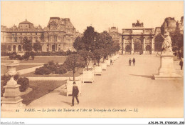 AJSP6-75-0607 - PARIS - Jardin Des Tuileries Et L'arc De Triomphe Du Carrousel - Parchi, Giardini