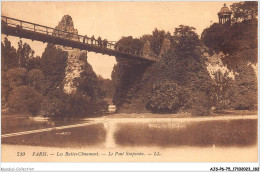 AJSP6-75-0598 - PARIS - Les Buttes-chaumont - Le Pont Suspendu - Puentes