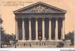 AJSP11-75-1026 - PARIS - église De La Madeleine - La Première Pierre Fut Posée Par Louis XV Le 3 Avril 1764 - Chiese