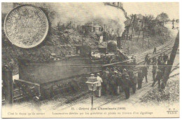 CHEMINS DE FER. Grève Des Cheminots (1910). (REPRODUCTION). - Treni