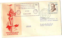 1,31  GERMANY, 1959, FIRST FLIGHT COVER (INDIA) - Premiers Vols