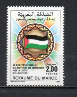 MAROC N°  995   NEUF SANS CHARNIERE  COTE 1.00€    SOLIDARITE PALESTINE - Morocco (1956-...)