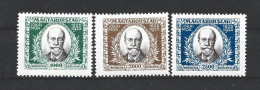 Hungary 1925 Mor Jokai Centenary   Y.T. 368/370  * - Ungebraucht