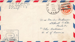 COVER. USA. 21 DEC 43. APO 537. BIZERTE TUNISIA - Briefe U. Dokumente