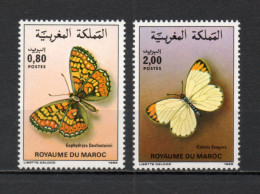 MAROC N°  996 + 997    NEUFS SANS CHARNIERE  COTE 6.00€    PAPILLON ANIMAUX FAUNE - Morocco (1956-...)