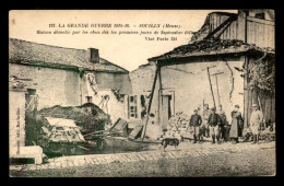 55 - SOUILLY - GUERRE 14/18 - MAISONS DETRUITES - EDITEUR BENOIST - Altri & Non Classificati