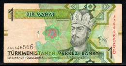 659- Turkmenistan 1 Manat 2009 AA664 - Turkmenistán