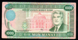 659- Turkmenistan 1000 Manat 1995 AL822 - Turkmenistan