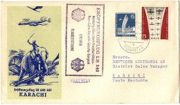 1,32  GERMANY, 1959, FIRST FLIGHT COVER (PAKISTAN) - First Flight Covers