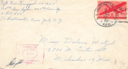 COVER. USA. 13 NOV 45. APO 554. CAMP BOSTON FRANCE - Lettres & Documents