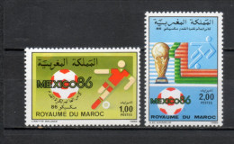 MAROC N°  1005 + 1006    NEUFS SANS CHARNIERE  COTE 3.00€    FOOTBALL SPORT - Maroc (1956-...)