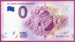 0-Euro XECB 2018-2 50 JAHRE MONDLANDUNG II  FUSSABDRUCK IM MONDSTAUB - Essais Privés / Non-officiels