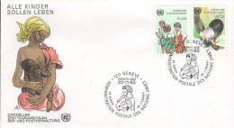 UN Genf Nr.135-136 FDC Alle Kinder Sollen Leben - Children - FDC