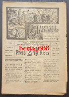 Jornal CHARIVARI * Semanário Humorístico Ilustrado * Porto 1887 * Caricaturista A. Silva - Humour