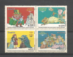 Brasil 1994 Children's Books Centenary 4-block Y.T. 2207/2210 ** - Unused Stamps