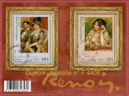 France Oblitération Cachet à Date BF N° F 4406 - Peintures De A. Renoir " Gabrielle La Rose Et Mr Et Mme Bernheim" - Afgestempeld