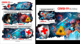 Centrafrica 2023, Covid Variant, Red Cross, 4val In BF +BF - Ziekte