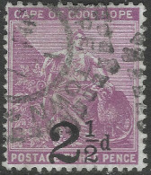 Cape Of Good Hope (CoGH). 1891 Hope Surcharge. 2½d Used On 3d. SG 55a. M022 - Cape Of Good Hope (1853-1904)