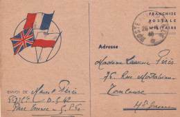 Carte Cachet Poste Aux Armées 25/4/1940 Parc D' Essence SPG 567è Compagnie DS 42 à Toulouse Haute Garonne - 2. Weltkrieg 1939-1945