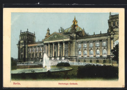 AK Berlin, Reichstag Mit Brunnen  - Dierentuin